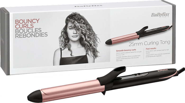 20200611093422_babyliss_bouncy_curles_c451e_25mm_curling_tong.jpeg BaByliss Curling iron C451E / C451E Black - Image 1