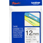 Brother Ribbon TZE231S2 / TZE-231S Black on White