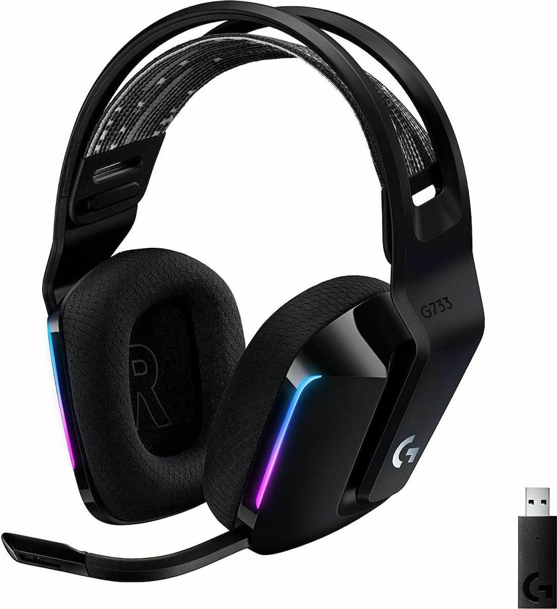 20200923110831_logitech_g733_black.jpeg Logitech Headset 981-000864 / G733 Lightspeed Black - Image 1