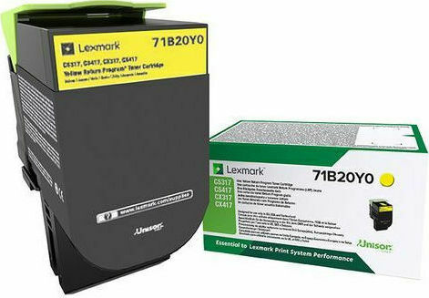 Lexmark Toner 71B20Y0 Yellow - Image 1