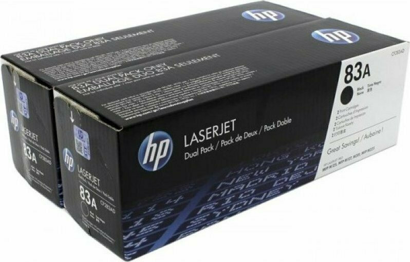 20201012130134_a97474c0.jpeg HP Toner CF283AD / 83A Double pack Black - Image 1