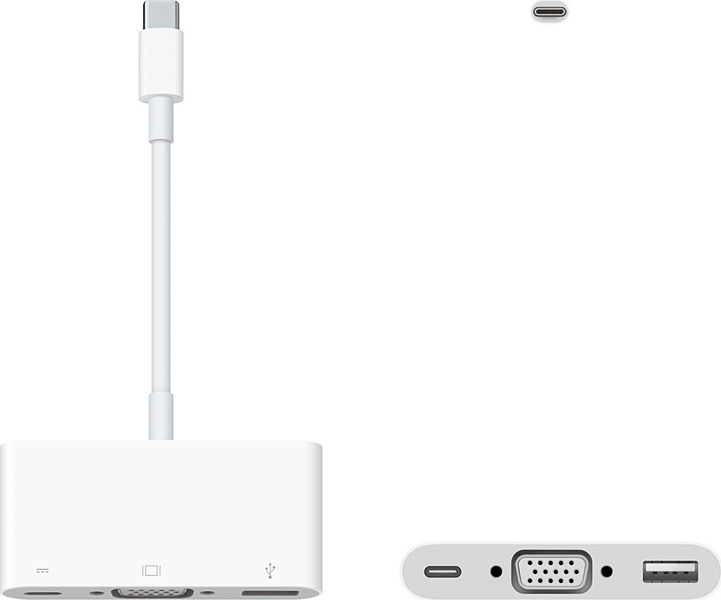 Apple USB Hub MJ1L2ZM/A / VGA, USB-A, USB-C White - Image 1