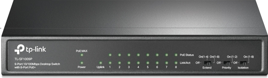20201118131220_tp_link_tl_sf1009p_v1.jpeg TP-LINK Switch TL-SF1009P / TL-SF1009P Black - Image 1