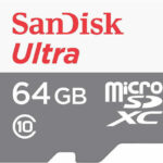 SanDisk Micro SD-Karte SDSQUNR-064G-GN3MN / Ultra 64GB S Gray/White