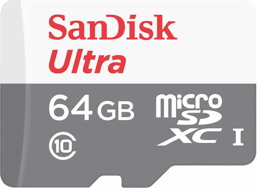 20201204144604_sandisk_ultra_microsdxc_64gb_class_10_u1_100mb_s.jpeg SanDisk Micro SD-Karte SDSQUNR-064G-GN3MN / Ultra 64GB S Gray/White - Image 1
