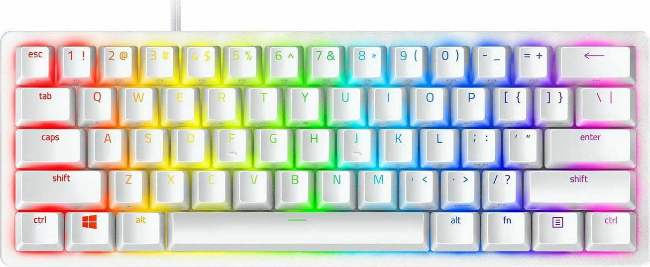 20201215162106_razer_huntsman_mini_mercury_razer_clicky.jpeg Razer Keyboard RZ03-03390300-R3M1 / Huntsman Mini Mercury Ed. White - Image 1
