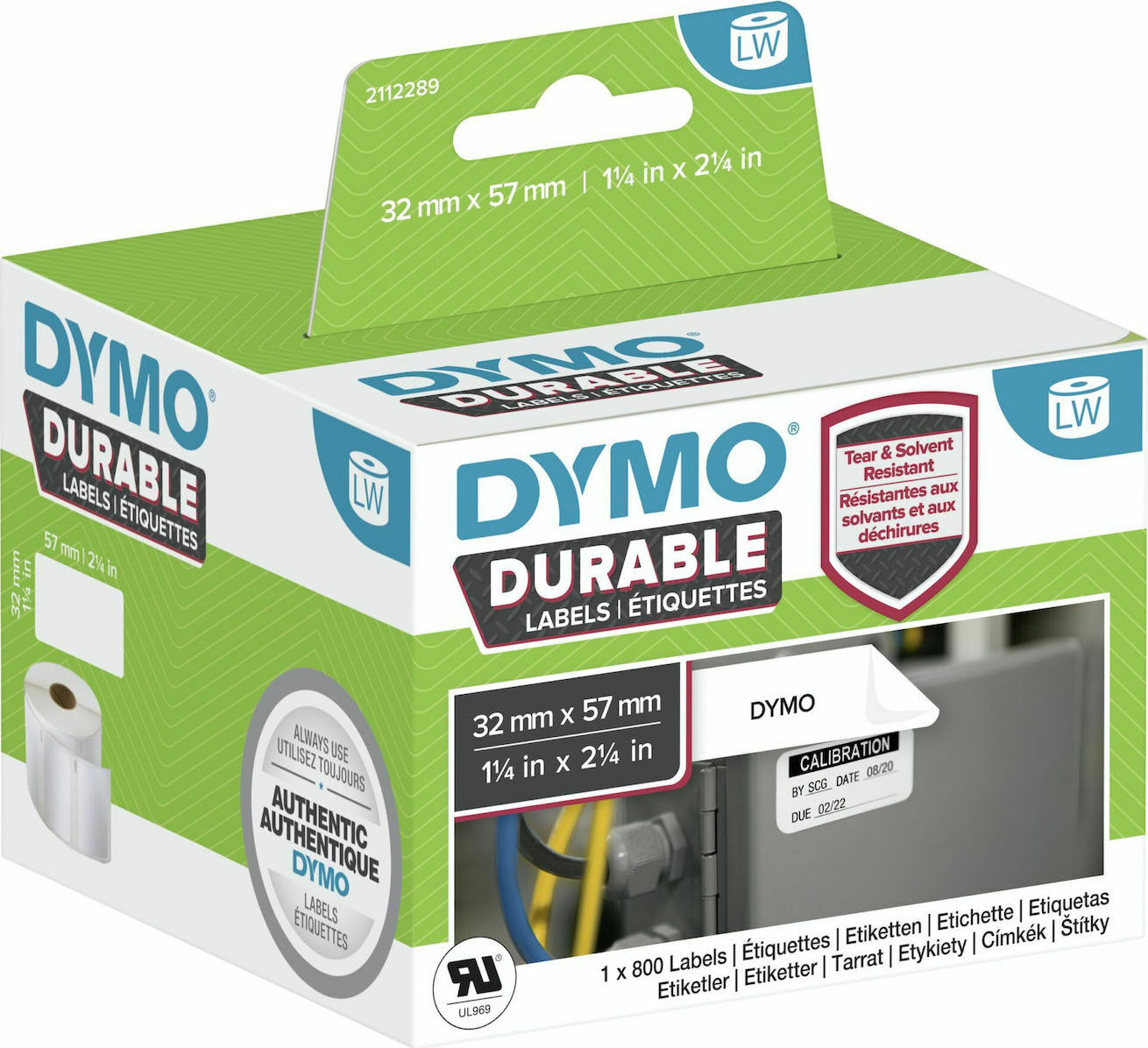 Dymo Label 2112289 White - Image 1