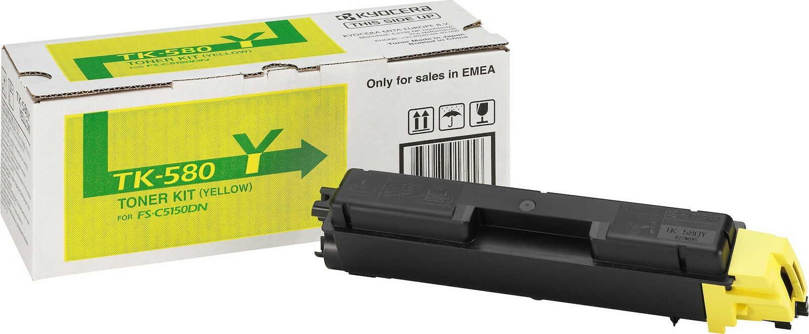20210302121003_kyocera_tk_580y_yellow_toner_1t02ktanl0.jpeg Kyocera Toner 1T02KTANL0 / TK-580Y Yellow - Image 1
