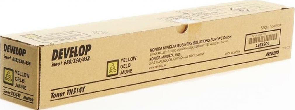 20210302121209_develop_tn_514_yellow_toner_a9e82d0.jpeg Develop Toner A9E82D0 / TN-514Y Yellow - Image 1