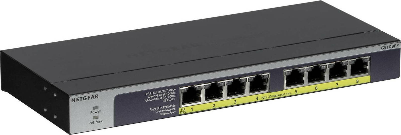 20210308095224_b1558733.jpeg Netgear Switch GS108PP-100EUS / GS108PP Black - Image 1
