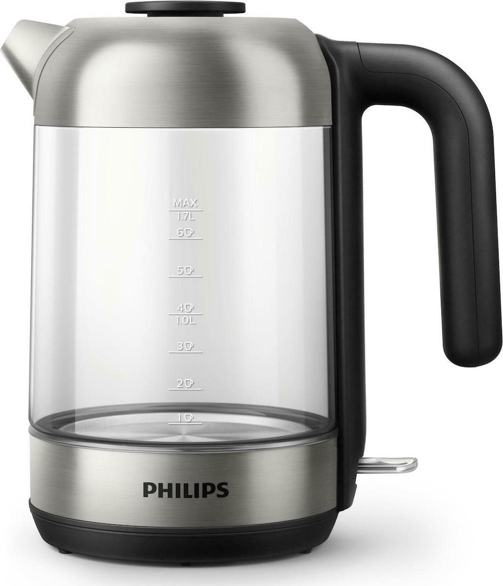20210323161024_philips_hd9339_80_vrastiras_1_7lt_2200w.jpeg Philips Series 5000, HD9339/80, Glas Wasserkocher, Schwarz/Silber - Image 1
