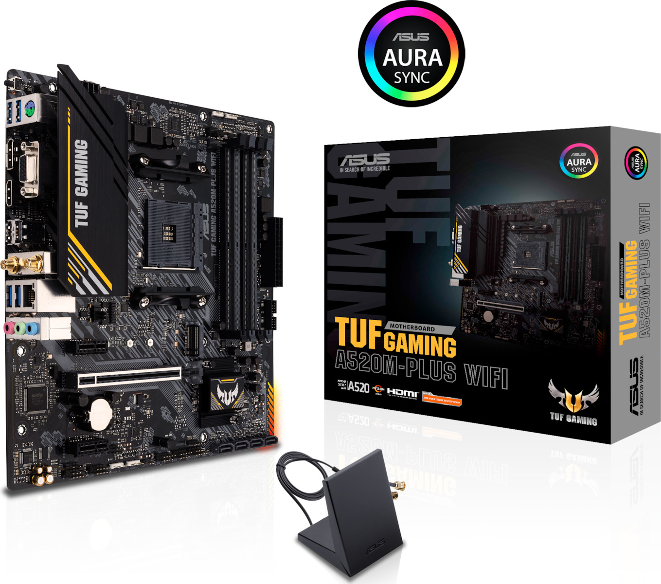 Asus Motherboard 90MB17F0-M0EAY0 / TUF GAMING A520M-PLUS WIFI Black - Image 1