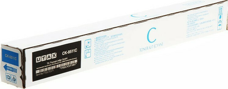 20210629132538_utax_ck_8511c_cyan_toner_1t02l7cut0.jpeg Utax Toner 1T02L7CUT0 / CK-8511C Cyan - Image 1