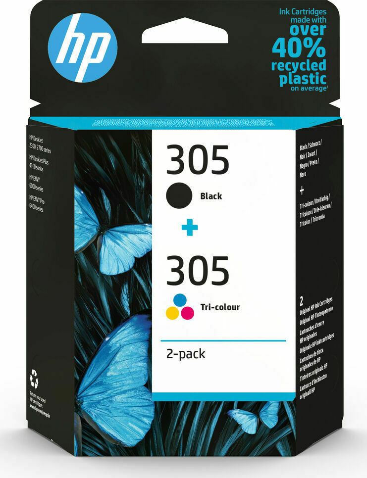 20210927172503_hp_305_combo_pack_melani_ektypoti_inkjet_pollaplo_color_6zd17ae.jpeg HP Ink 6ZD17AE / 305 Multipack BK,C,M,Y - Image 1