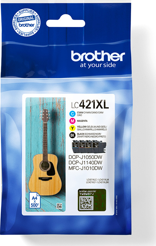Brother Ink LC421XLVAL / LC-421XLVAL XL Multipack BK,C,M,Y - Image 1