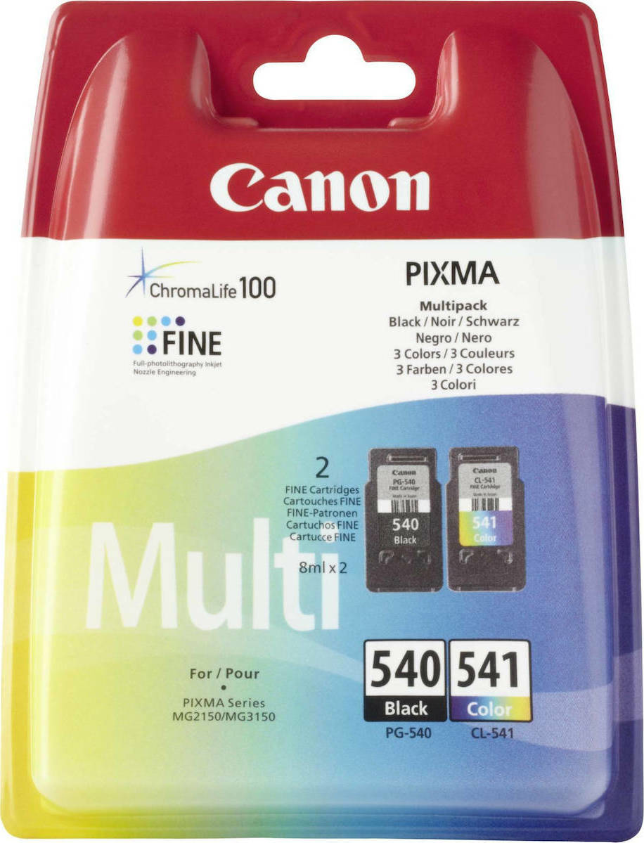 20211102142958_canon_pg_540_cl_541_black_color_multipack_5225b006.jpeg Canon Ink 5225B006 / PG-540/CL-541 Multipack BK,C,M,Y - Image 1