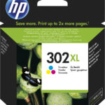 HP Tinte F6U67AE Nr.302XL Color XL CMY