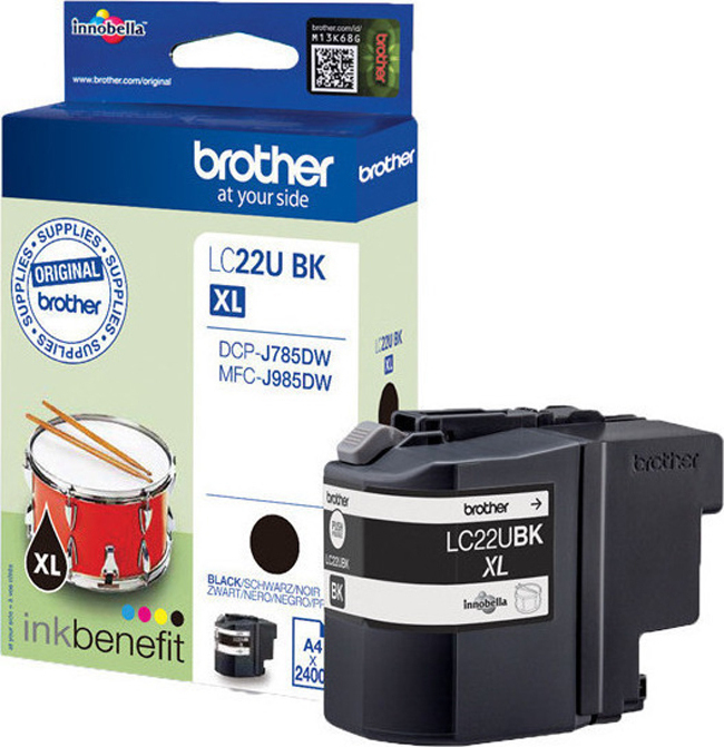 20211102143010_brother_lc22u_black_lc22ubk.jpeg Brother Ink LC22UBK / LC-22UBK Black - Image 1