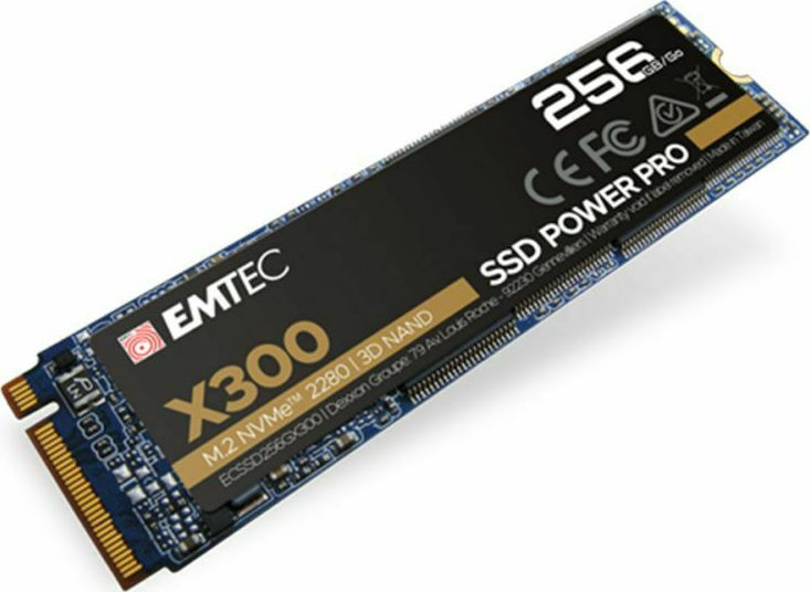 20211102170559_emtec_x300_m2_ssd_power_pro_256gb_m_2_nvme_ecssd256gx300.jpeg EMTEC M.2 SSD ECSSD256GX300 / X300 256GB Black - Image 1