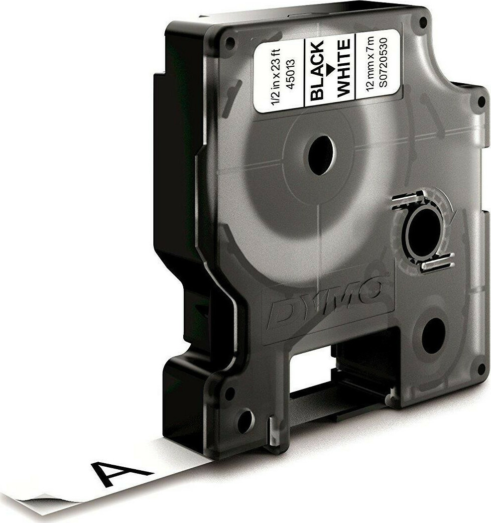 Dymo D1 - Selbstklebend - Schwarz auf Weiß 12 mm - Image 1