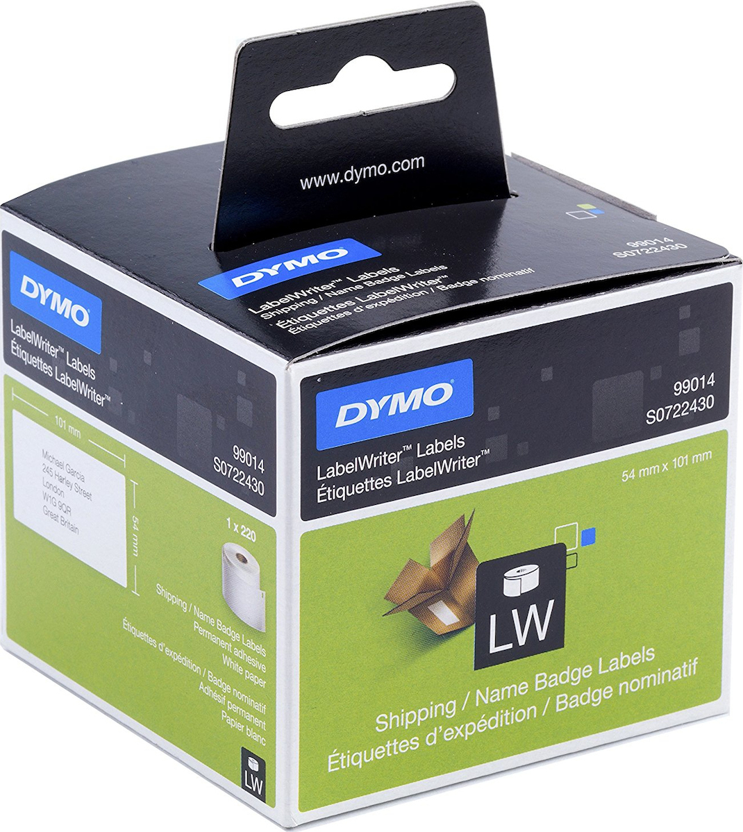 Dymo Label S0722430 / 99014 White - Image 1
