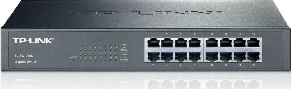 20211124123333_tp_link_tl_sg1016d_v7_unmanaged_l2_switch_me_16_thyres_gigabit_1gbps_ethernet.jpeg TP-LINK Switch TL-SG1016D / TL-SG1016D Black - Image 1