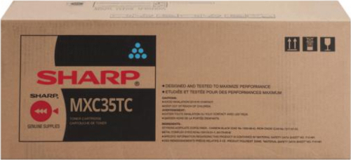 20211129161945_sharp_kyano_toner_mxc35tc.jpeg Sharp Toner MXC35TC / MX-C35TC Cyan - Image 1