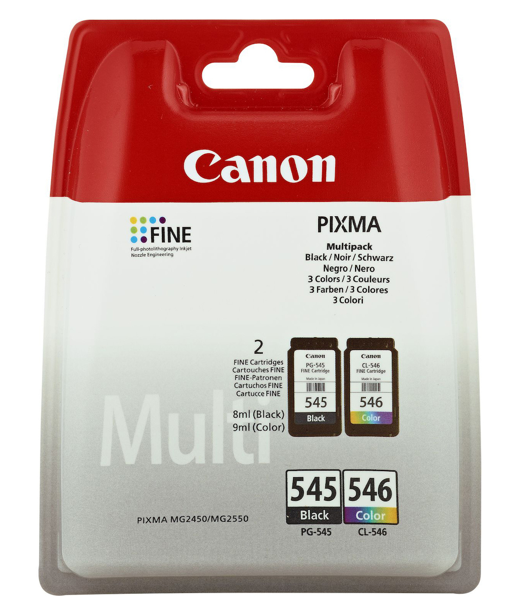 Canon Ink 8287B005 / PG-545/CL-546 Multipack in Blister BK,C,M,Y - Image 1