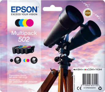 Epson Ink C13T02V64010 / 502 Multipack BK,C,M,Y