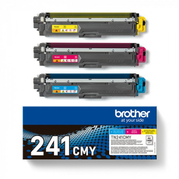 20220406121439_brother_tn_241cmy_multipack_toner_kitrino_kyano_matzenta_3tmch.jpeg Brother Toner TN241CMY Value Pack TN241 - Image 1