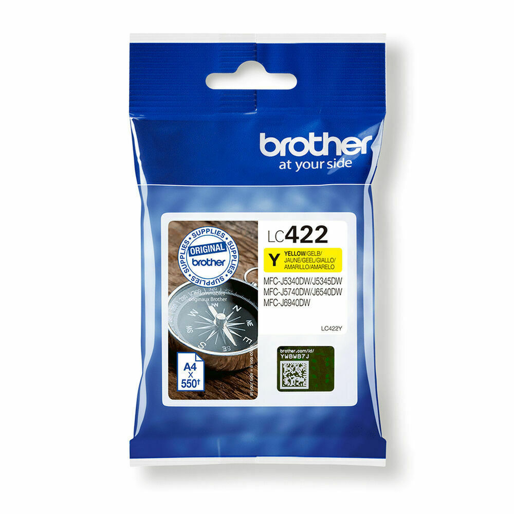 Brother Ink LC422Y / LC-422Y Yellow - Image 1