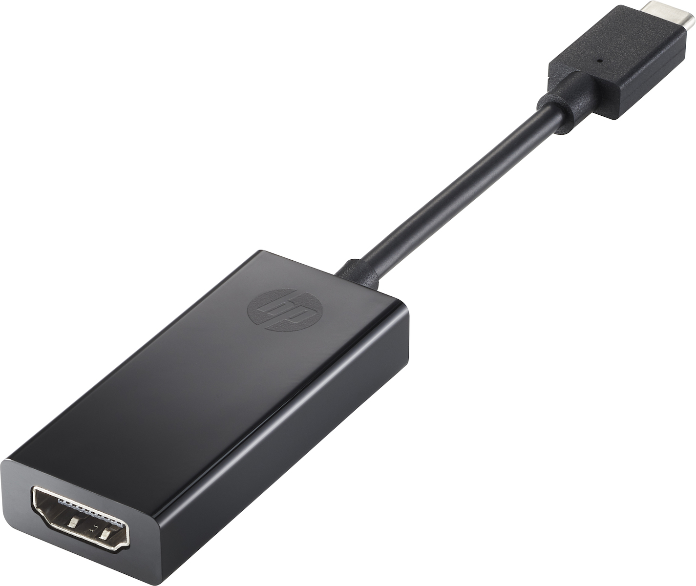 20220627235924_hp_metatropeas_usb_c_male_se_hdmi_female_2pc54aa.jpeg HP Adapter 2PC54AA#ABB / HDMI 2.0 to USB-C Black - Image 1