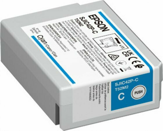 Epson Ink C13T52M240 / SJIC42P-C Cyan - Image 1