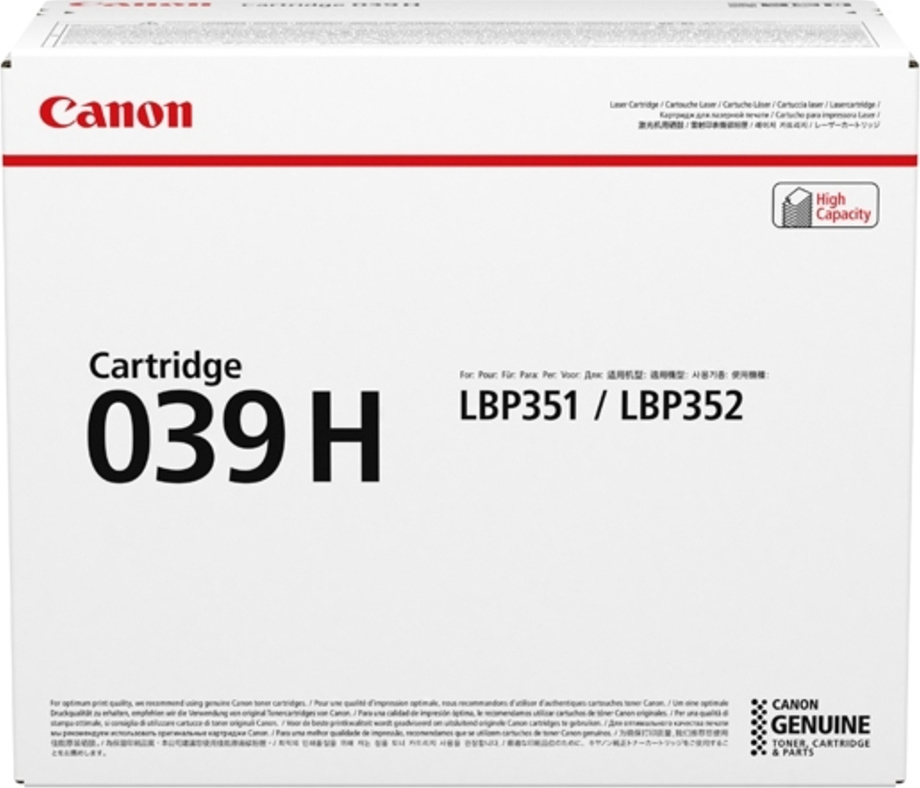 Canon Toner 039H Schwarz C-Toner - Image 1