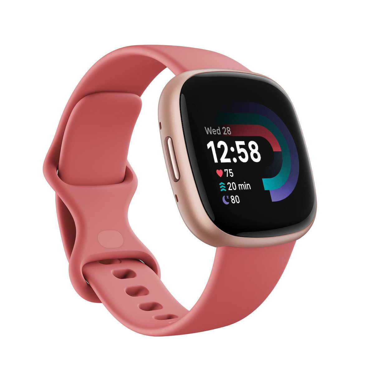 20221011121300_fitbit_versa_4_aluminium_adiavrocho_smartwatch_me_palmografo_pink_sand_copper_rose.jpeg Fitbit Uhr Versa 4, Kupferrosé, FB523RGRW - Image 1
