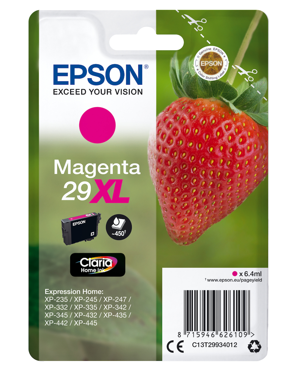 20221114143555_epson_29xl_melani_ektypoti_inkjet_matzenta_c13t29934010_c13t29934012.jpeg Epson Ink C13T29934012 / 29XL XL Magenta - Image 1