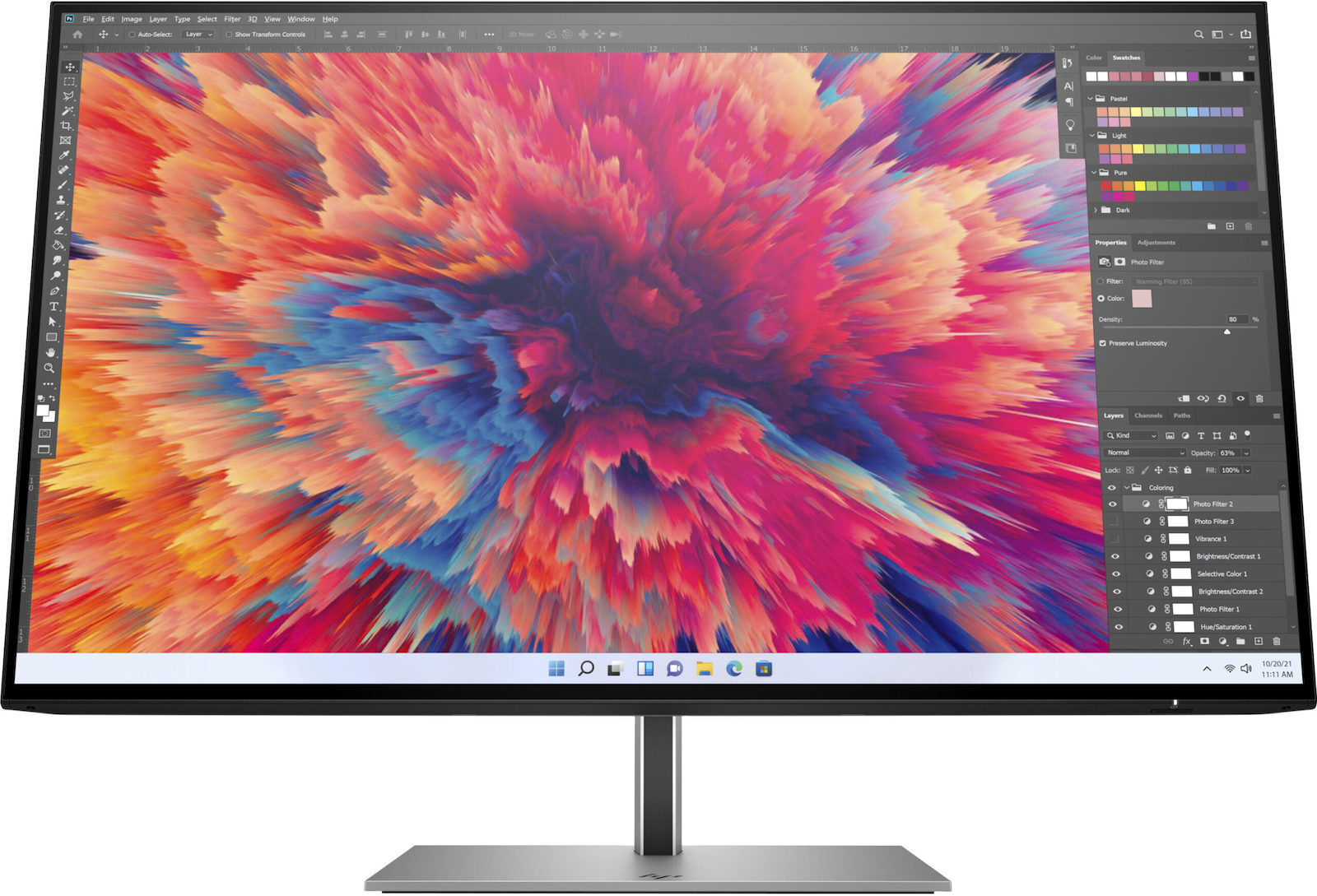 HP Monitor 4Q8N4AA#ABB / 4Q8N4AA Black" "(23.8 ")"" - Image 1
