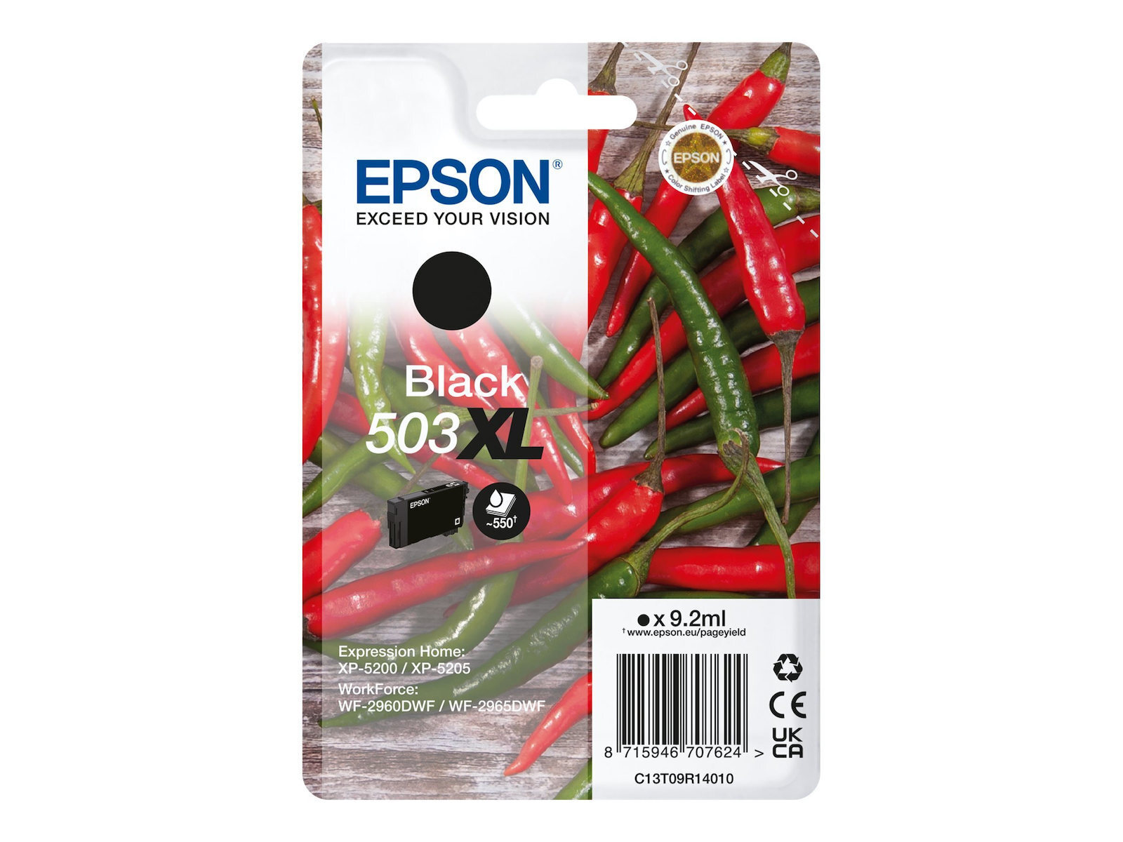 20221214121438_epson_503xl_melani_ektypoti_inkjet_mayro_c13t09r14010.jpeg Epson Ink C13T09R14010 / 503XL XL Black - Image 1