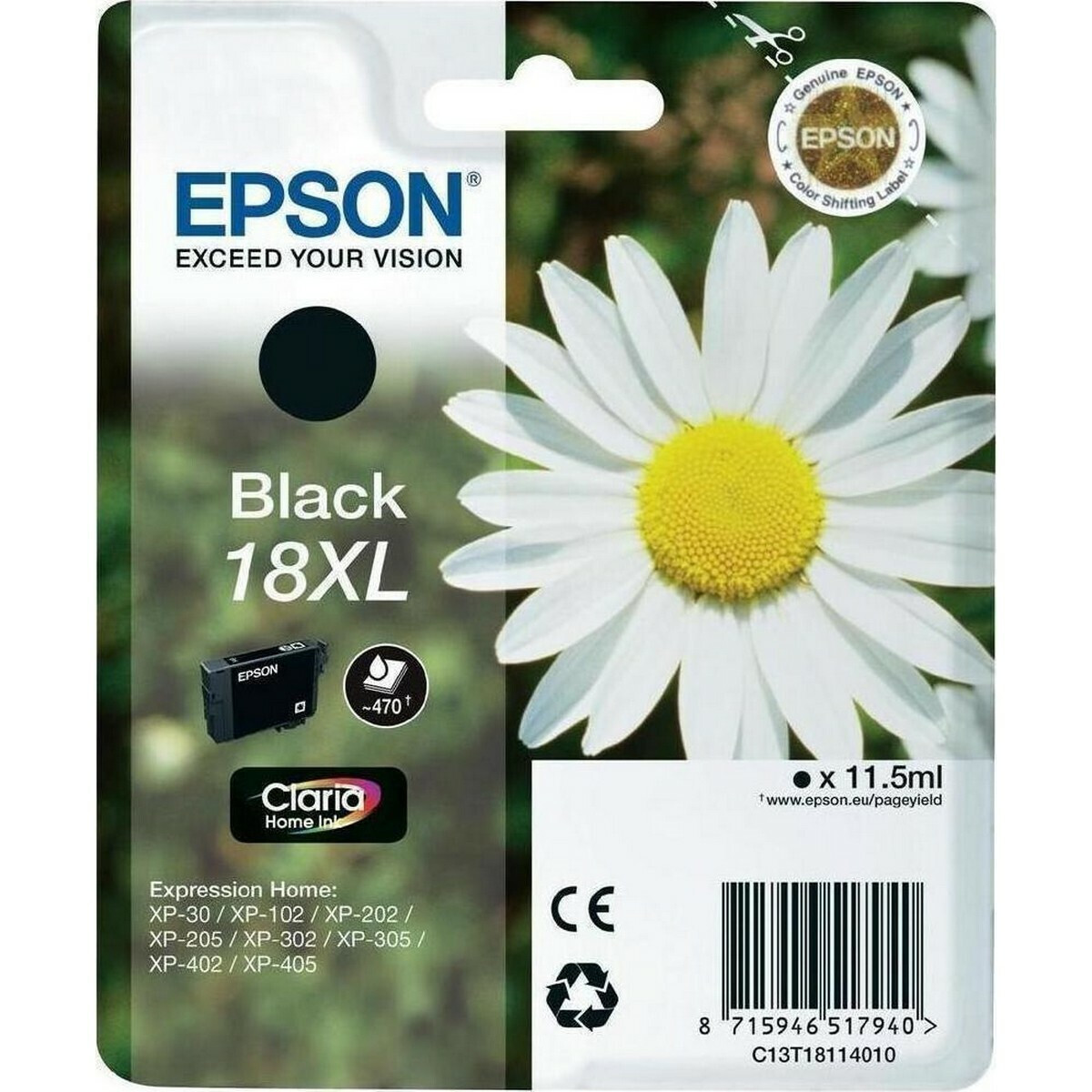 20230109160035_epson_18xl_melani_ektypoti_inkjet_mayro_c13t18114012_c13t18114010.jpeg Epson Ink C13T18114012 / 18XL XL Black - Image 1