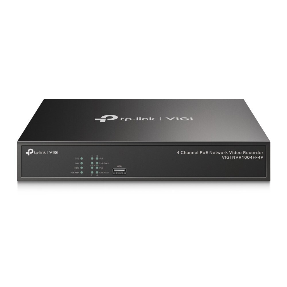 20230214155452_tp_link_vigi_katagrafiko_nvr_4_kanalion_me_analysi_full_hd_nvr1004h.jpeg TP-LINK Video Recorder VIGI NVR1004H-4P / NVR1004H-4P Black - Image 1