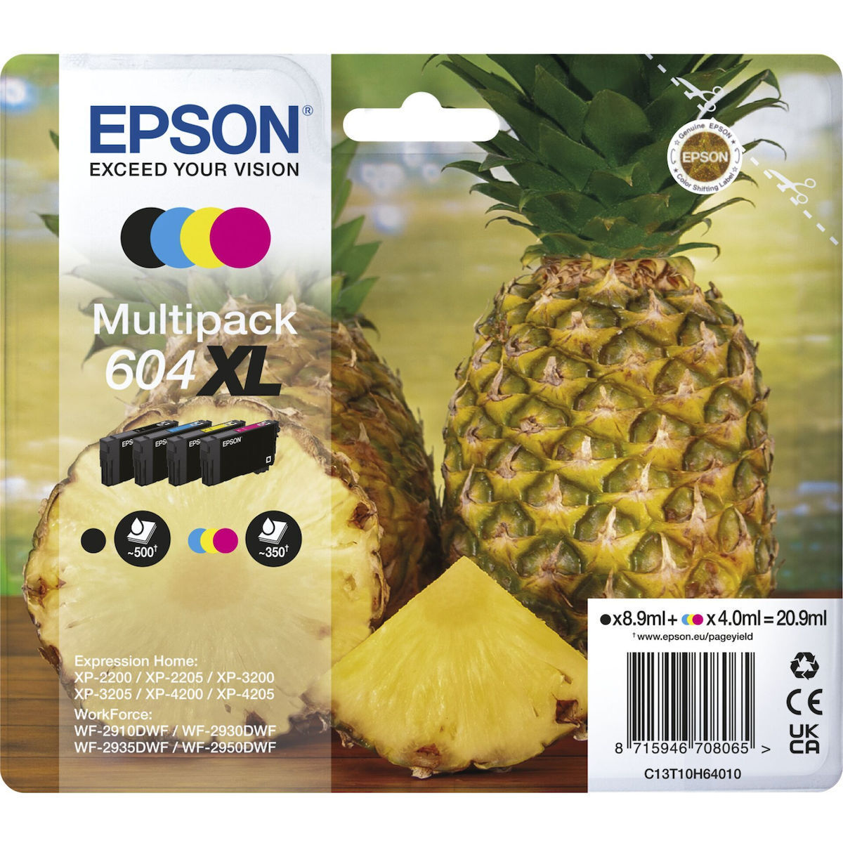 Epson Tinte T10H64010 604XL Multipack 4er-Pack - Image 1