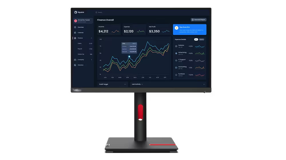 Lenovo Monitor 63B0MAT6EU / T22i-30 Black - Image 1