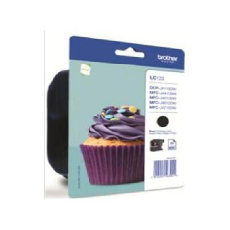 Brother Ink LC123BKBP / LC-123BKBP Black - Image 1