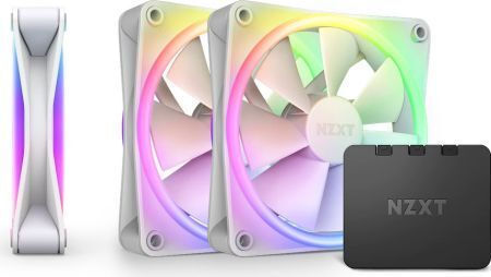 NZXT Fan RF-D12TF-W1 / F120 RGB Duo 3-Pack White - Image 1