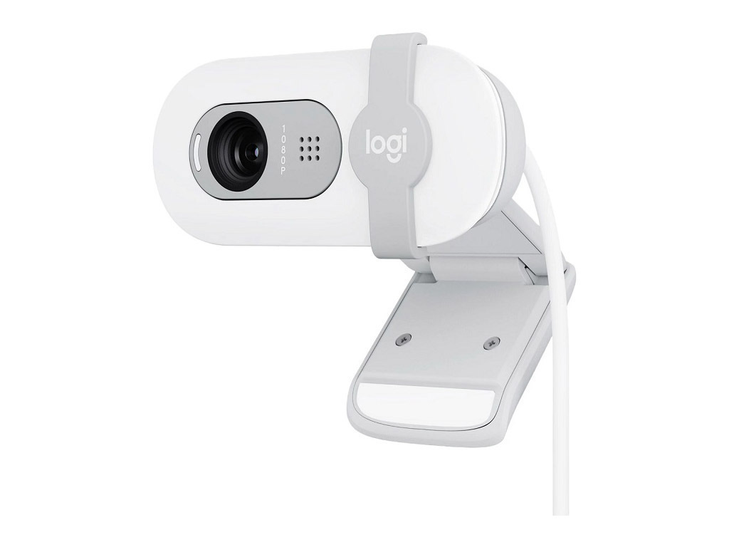 20230925125406_logitech_brio_100_web_camera_full_hd_1080p_leyki_960_001617.jpeg Logitech Webcam BRIO 100 Weiss 960-001617 - Image 1