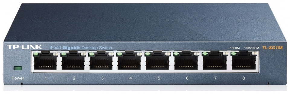 TP-LINK Switch TL-SG108 / TL-SG108 Black - Image 1