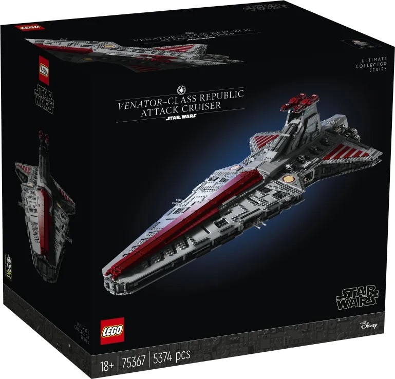 20231108151840_lego_star_wars_venator_class_republic_attack_cruiser_gia_18_eton_75367.jpeg LEGO® Star Wars 75367 Republikanischer Angriffskreuzer der Venator-Klasse - Image 1