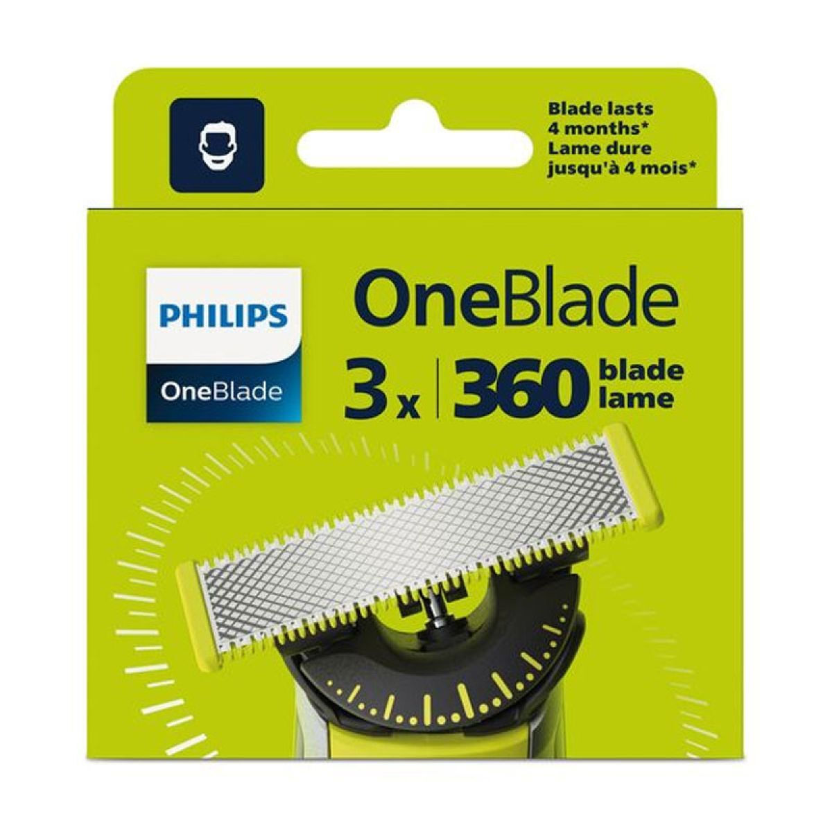 20231205105145_philips_one_blade_360_antallaktiko_qp430_50.jpeg Philips Razor blade QP430/50 / OneBlade 360 Black/Yellow - Image 1