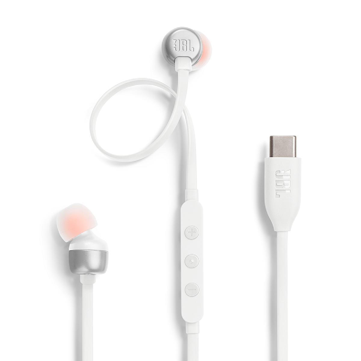 JBL TUNE 310C Kopfhoerer mit Mikrofon Weiss In-Ear JBLT310CWHT - Image 1