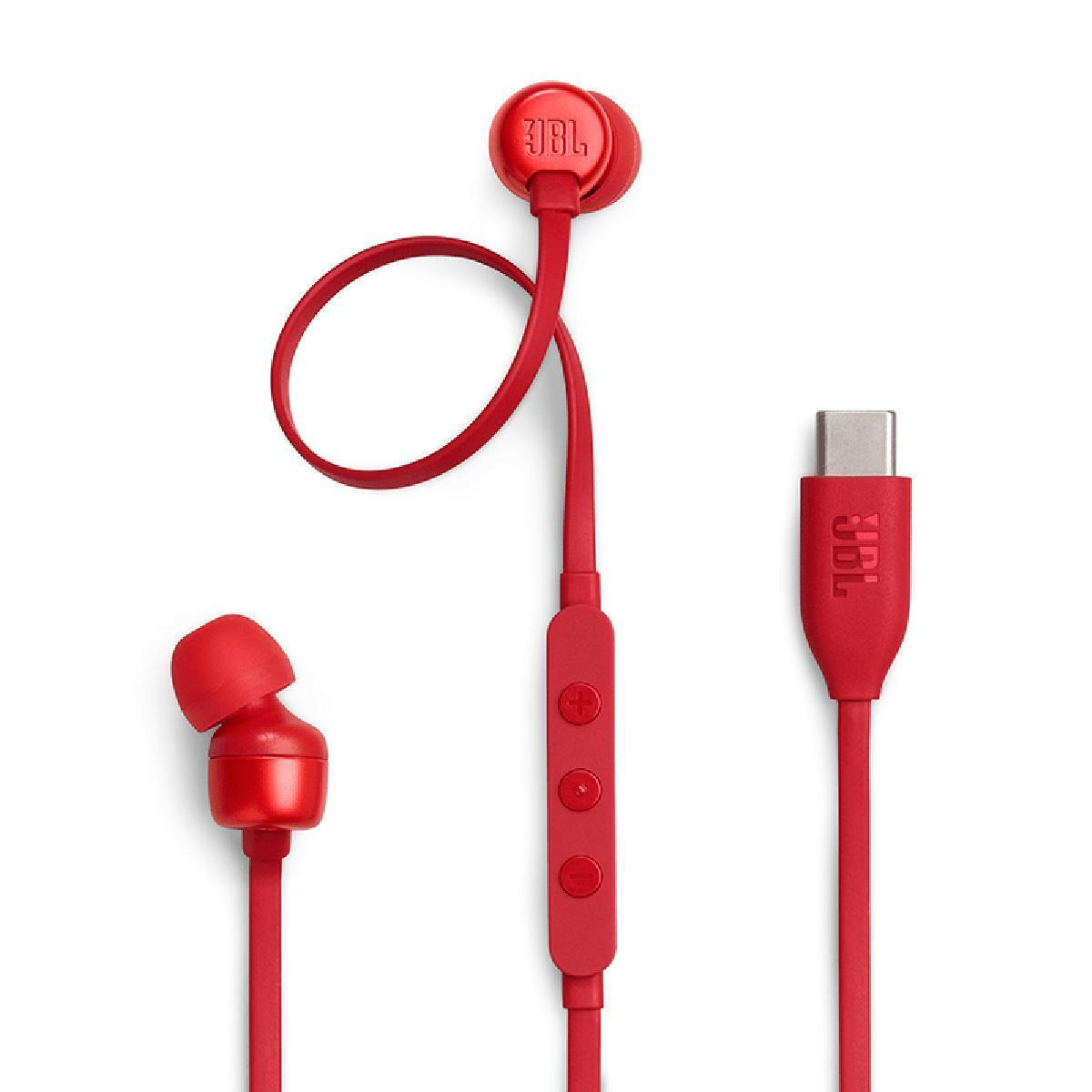 JBL TUNE 310C Kopfhoerer mit Mikrofon Rot In-Ear JBLT310CRED - Image 1